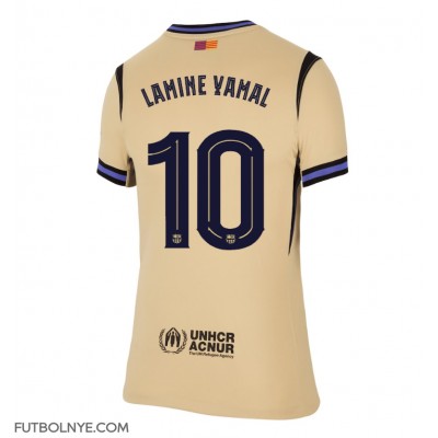 Camiseta Barcelona Lamine Yamal #10 Visitante Equipación para mujer 2025-26 manga corta Camiseta Barcelona Lamine Yamal #10 Visitante Equipación para mujer 2025-26 manga corta
